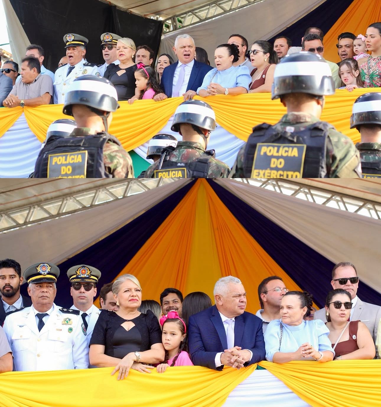 Vereadores participam do desfile cívico de Alhandra na tarde deste sábado (20)